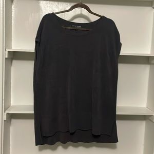 Barefoot Dreams Pullover Vest 2X Grey, Super Soft, Loose Fit, pleat sides